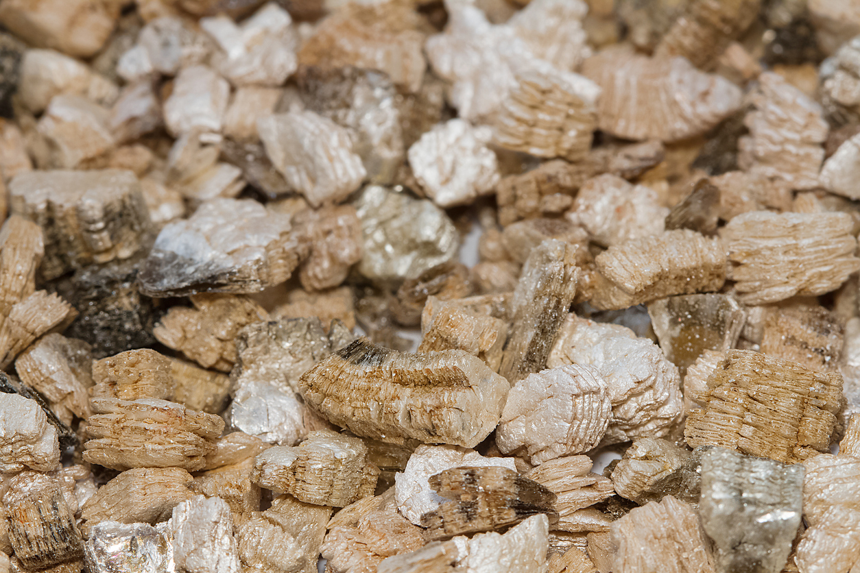 Exfoliated perlite and vermiculite texture background